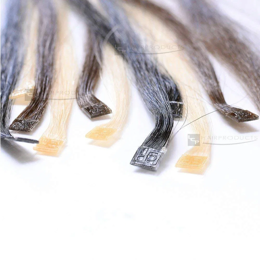 Пряди натуральных волос 50 см, 25 шт. по 0.7 г, каштановый Lcp Hairproducts, Maroon — фото 3