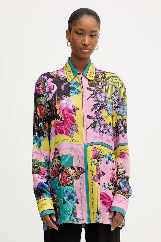 

Рубашка Versace Jeans Couture, розовый