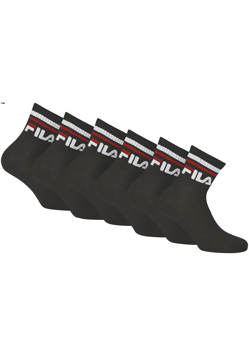 

Fila Sports Socks (6 пар), классические спортивные носки для тенниса, черный