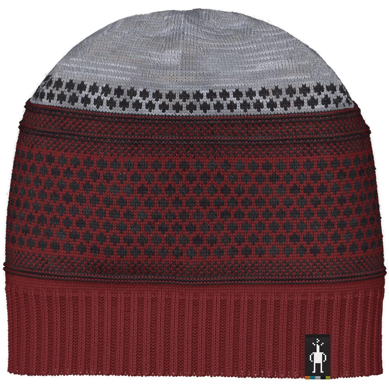 

Вязаная шапка с кабелем для попкорна Smartwool, Currant Heather