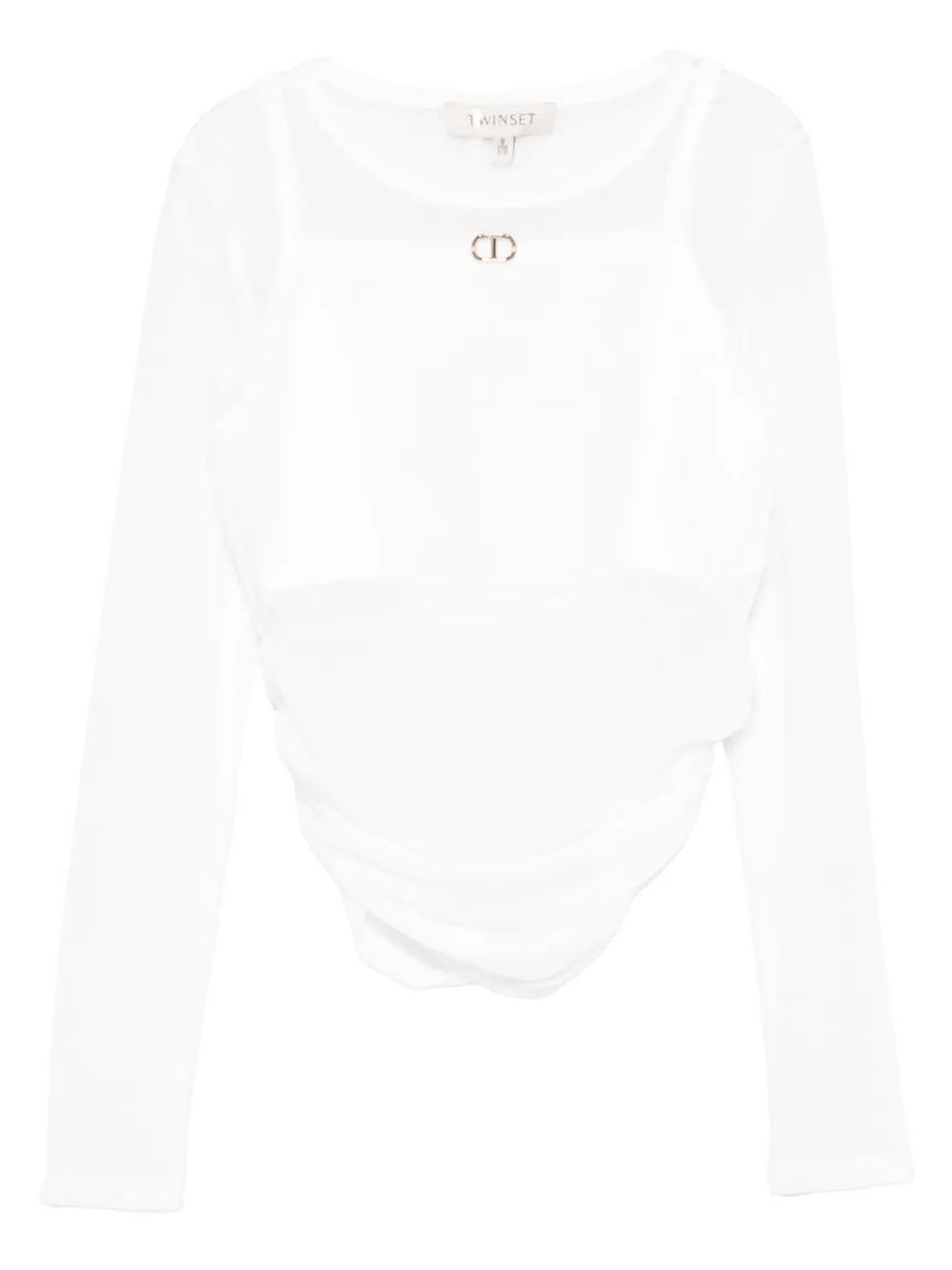 

Блузка с длинными рукавами TWINSET Kids, белый