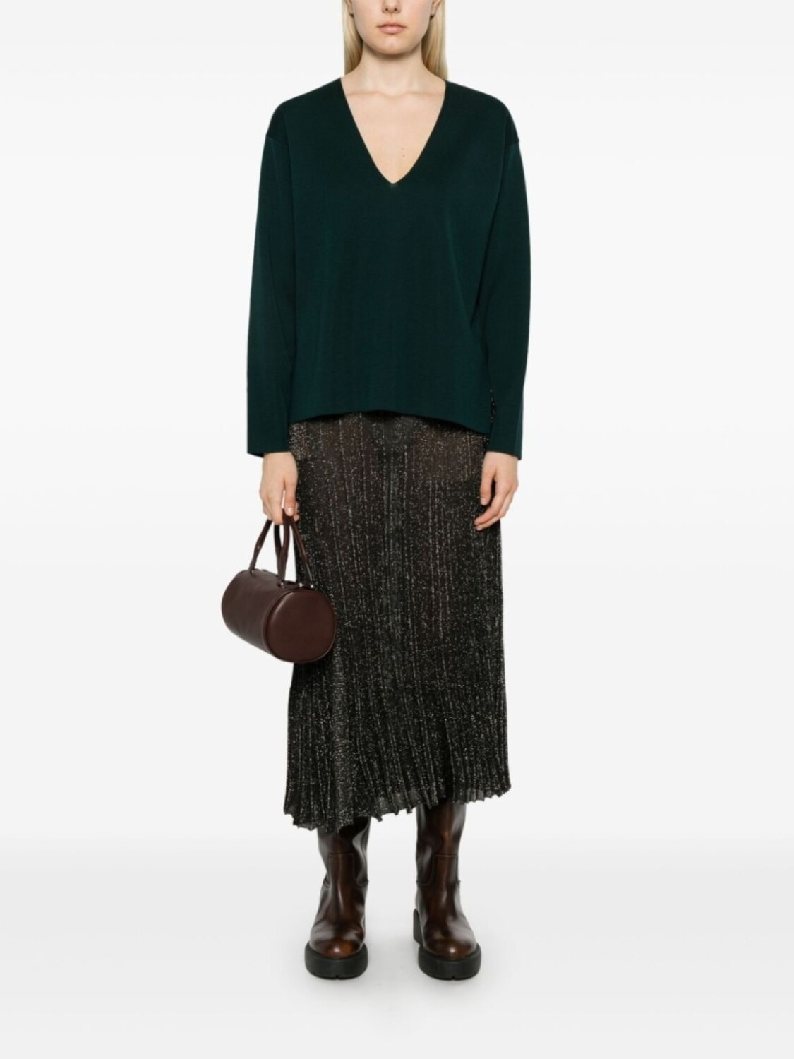 

Шерстяной джемпер Roberto Collina, зеленый