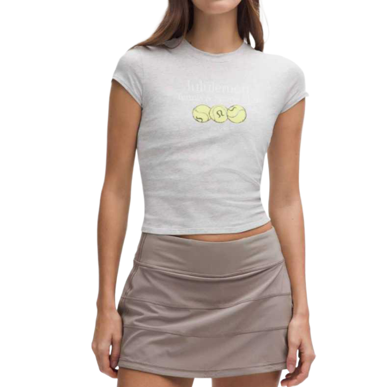 

Обычная футболка женская Lululemon, светло-серый