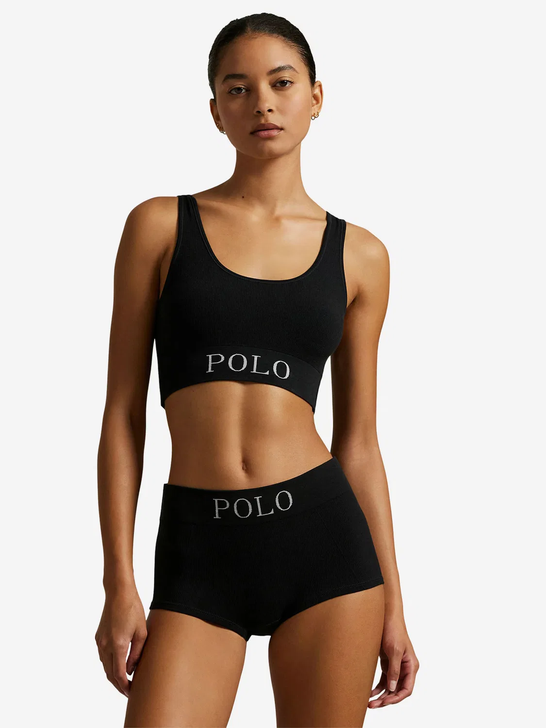 Шортики ' Ribbed Seamless ' Polo Ralph Lauren, Black — фото 2