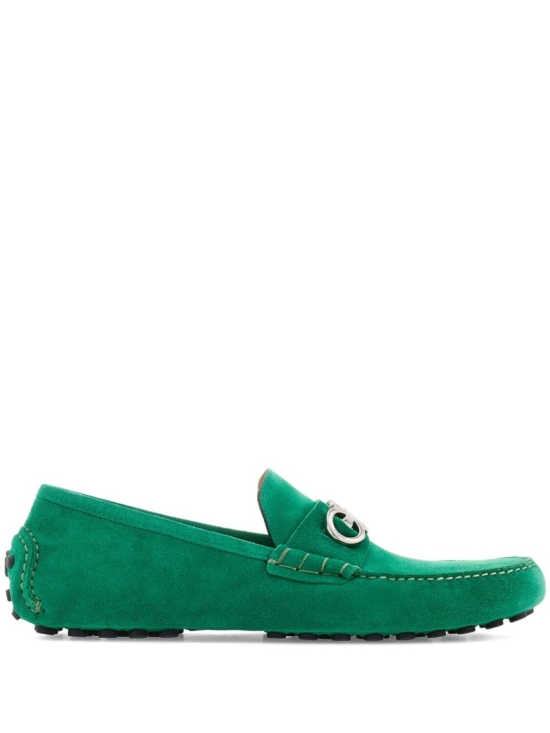 

Ferragamo лоферы с декором Gancini, зеленый
