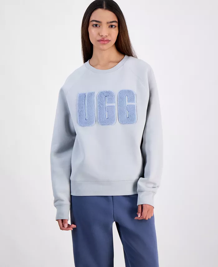 

Женский худи The Madeline с логотипом из искусственного меха UGG®, синий