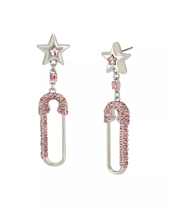 

Серьги-Подвески в форме звезд из искусственного камня Betsey Johnson, pink