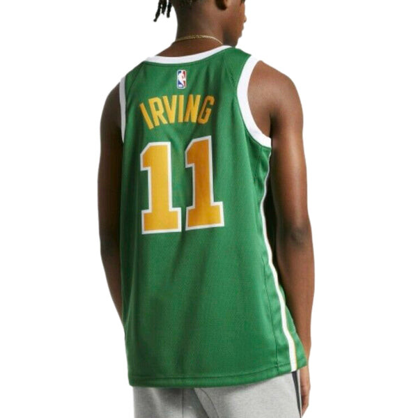 Майка Nike Earned Edition NBA Kyrie Irving Boston Celtics limited SW Fan Edition Jersey Green, зеленый — фото 4