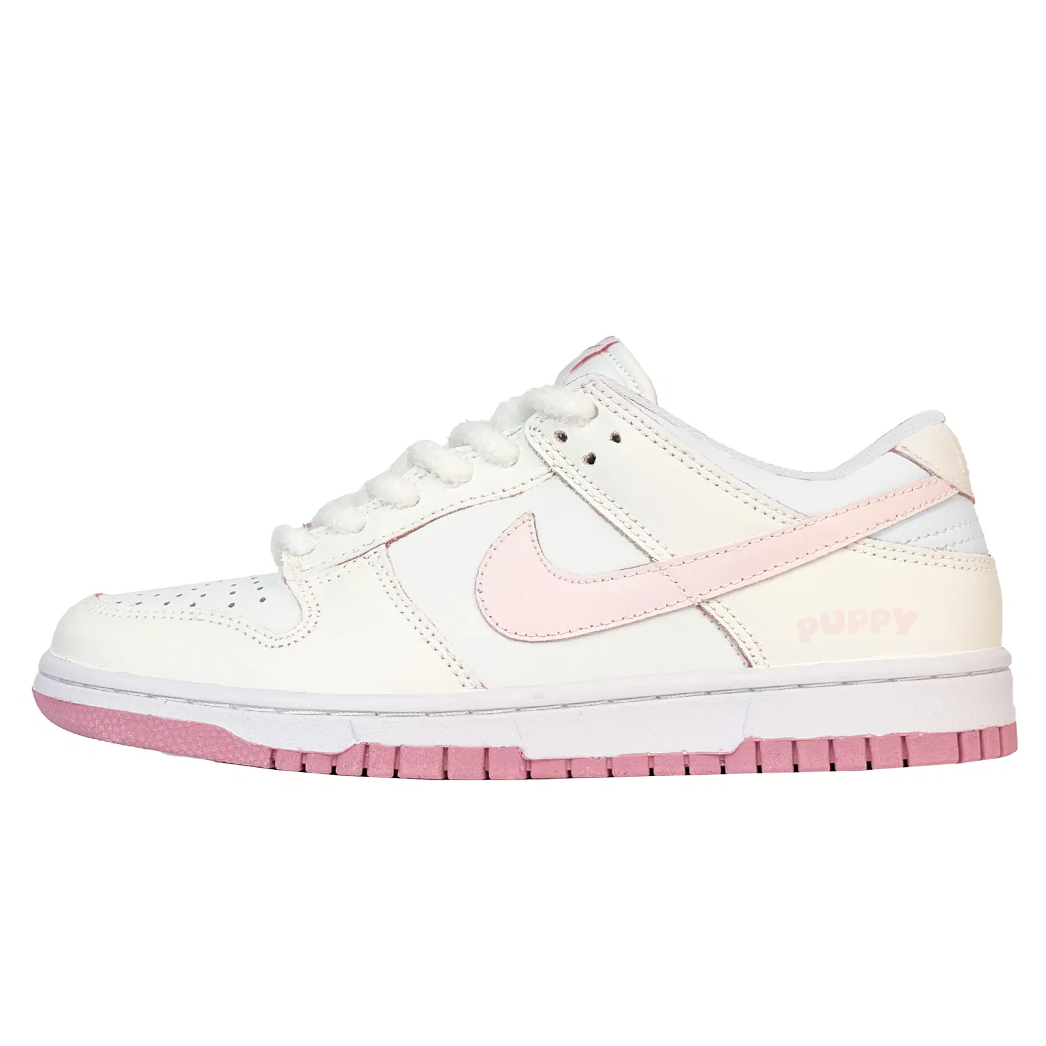 Кроссовки для скейтбординга Dunk Cloud Mist Strawberry из искусственной кожи с амортизацией, износостойкие, нескользящие, низкие Nike, Ecru