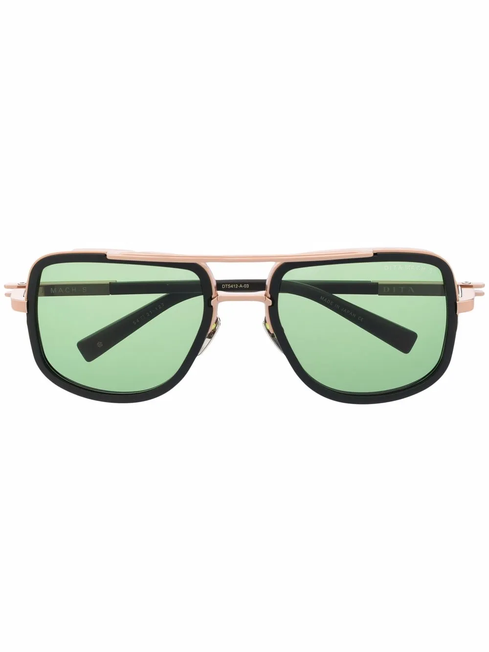 

Солнцезащитные очки-пилоты с затемненными линзами Dita Eyewear, черный