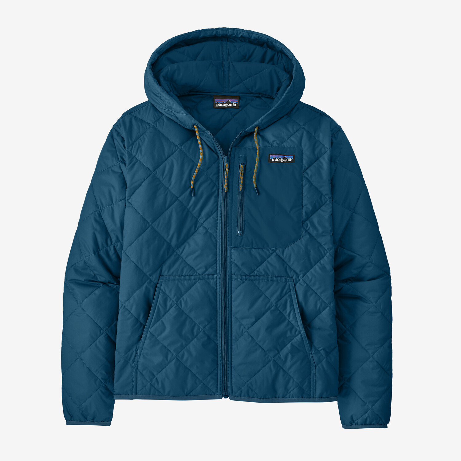 

Женская стеганая толстовка-бомбер с ромбами Patagonia, лагом синий