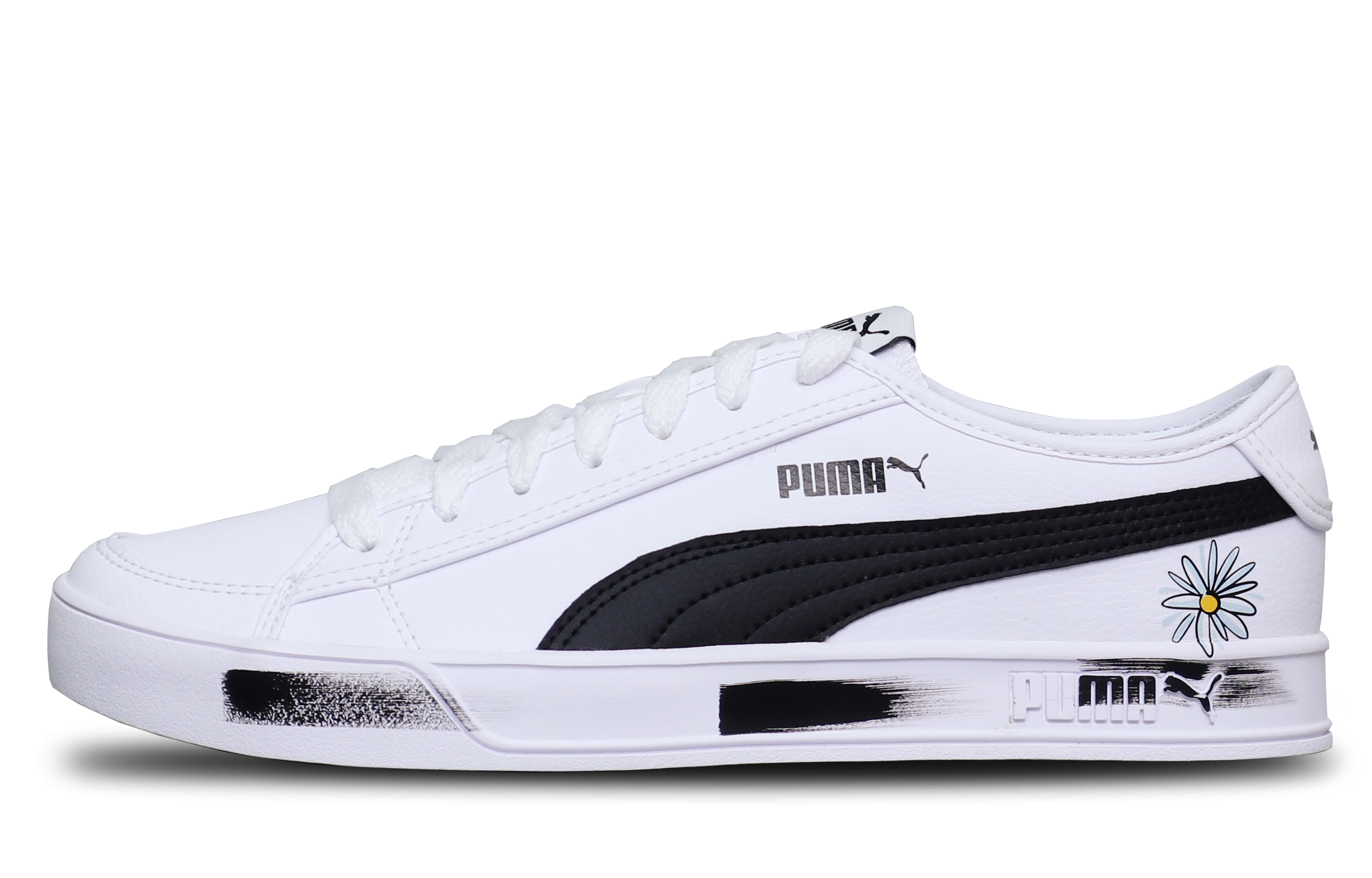 

Кроссовки Puma Smash V2 Skateboarding Shoes Unisex Low-top White/Black, белый