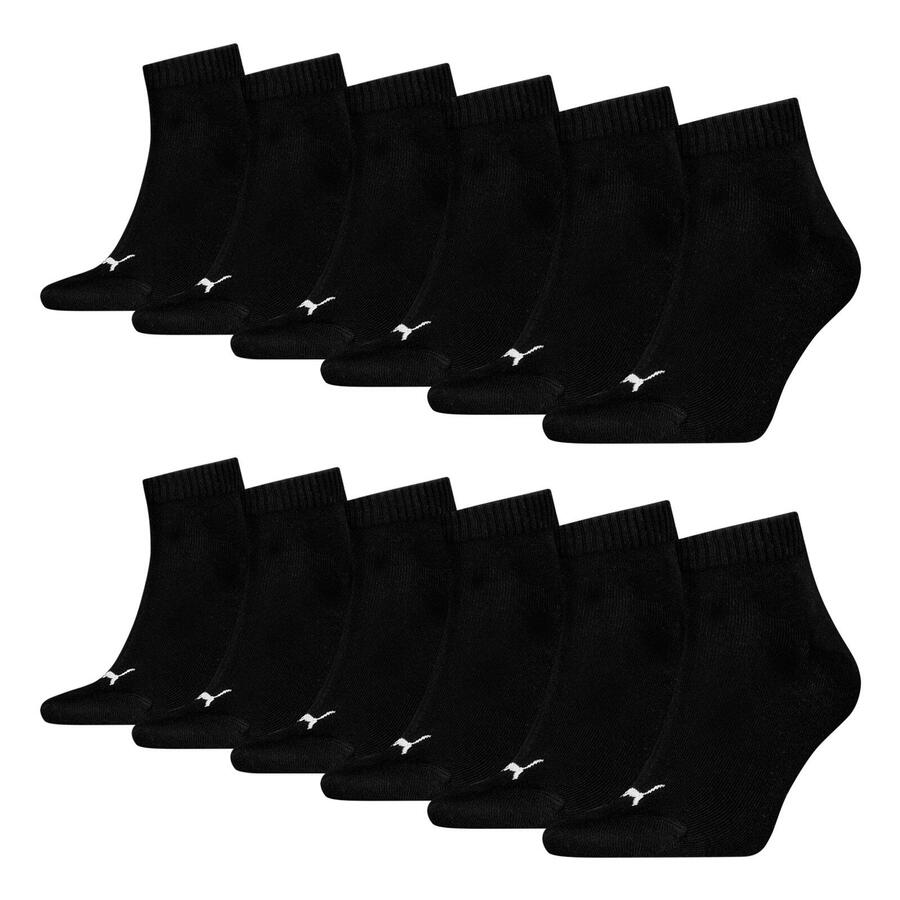

PUMA Носки четвертного размера, 6 пар, мягкие, удобные, мужские, женские, унисекс - мягкий хлопок