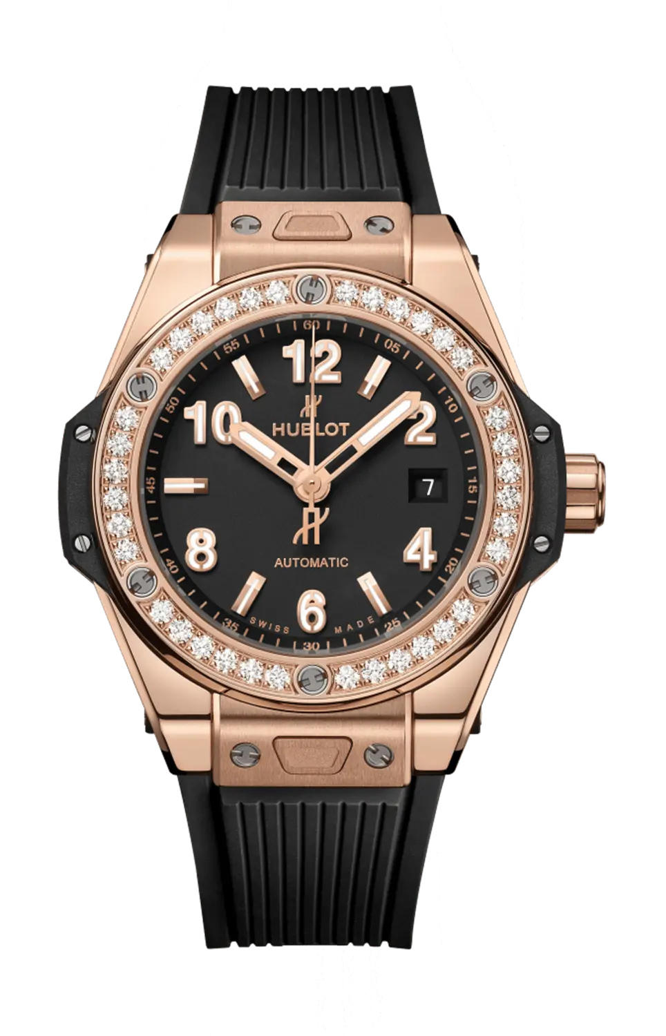 

Часы big bang one click king gold diamonds Hublot