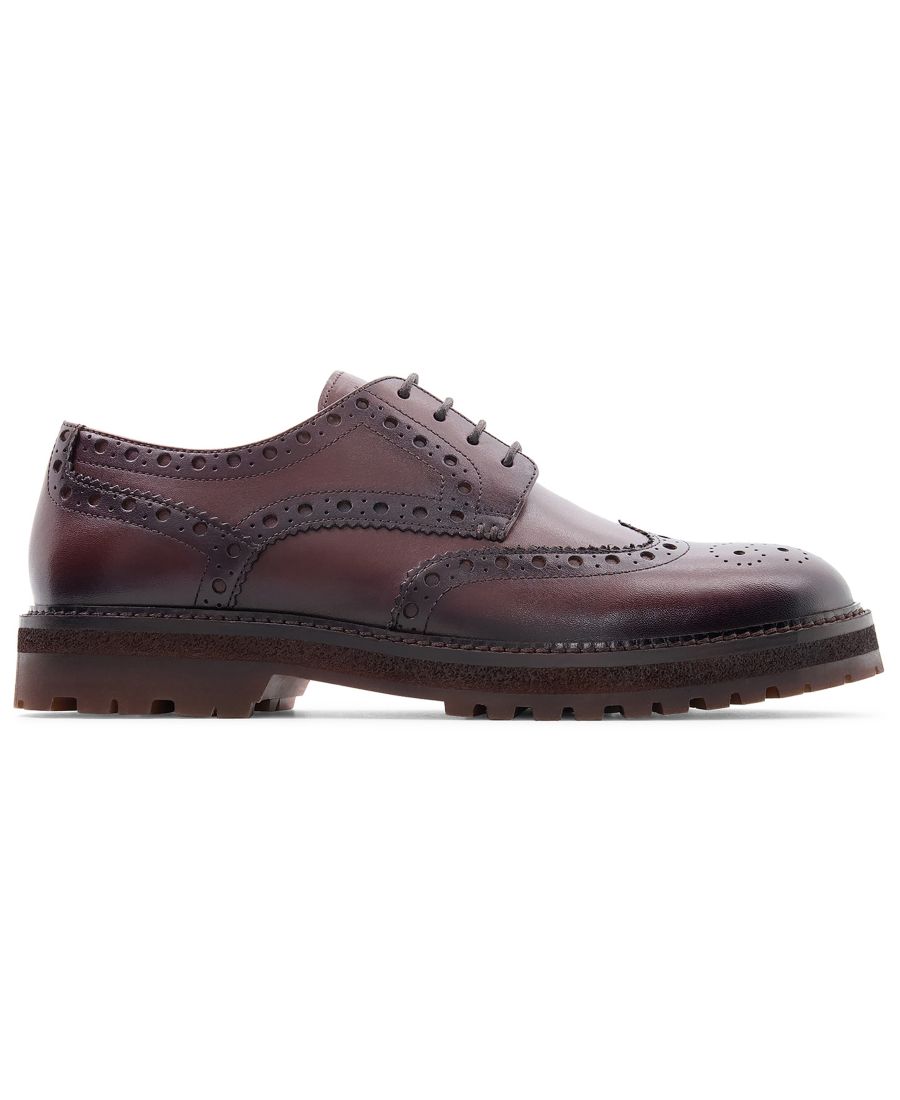 Мужские туфли Prescott Wingtip Derby с круглым носком Anthony Veer, Brown — фото 2