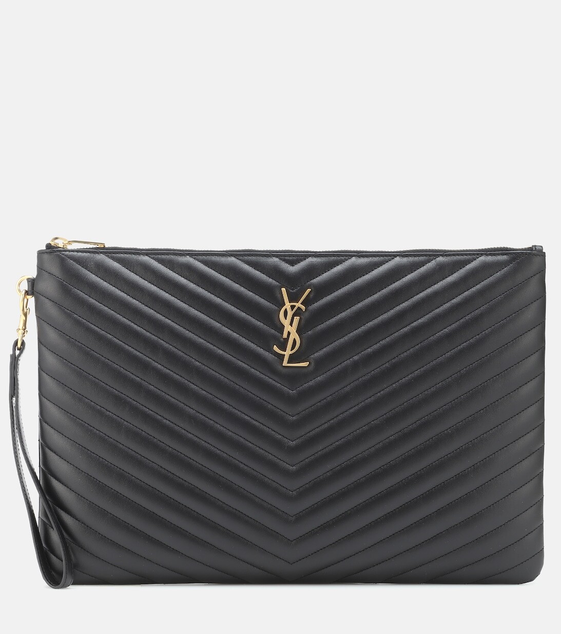 

Клатч Cassandre из матовой кожи Saint Laurent, черный