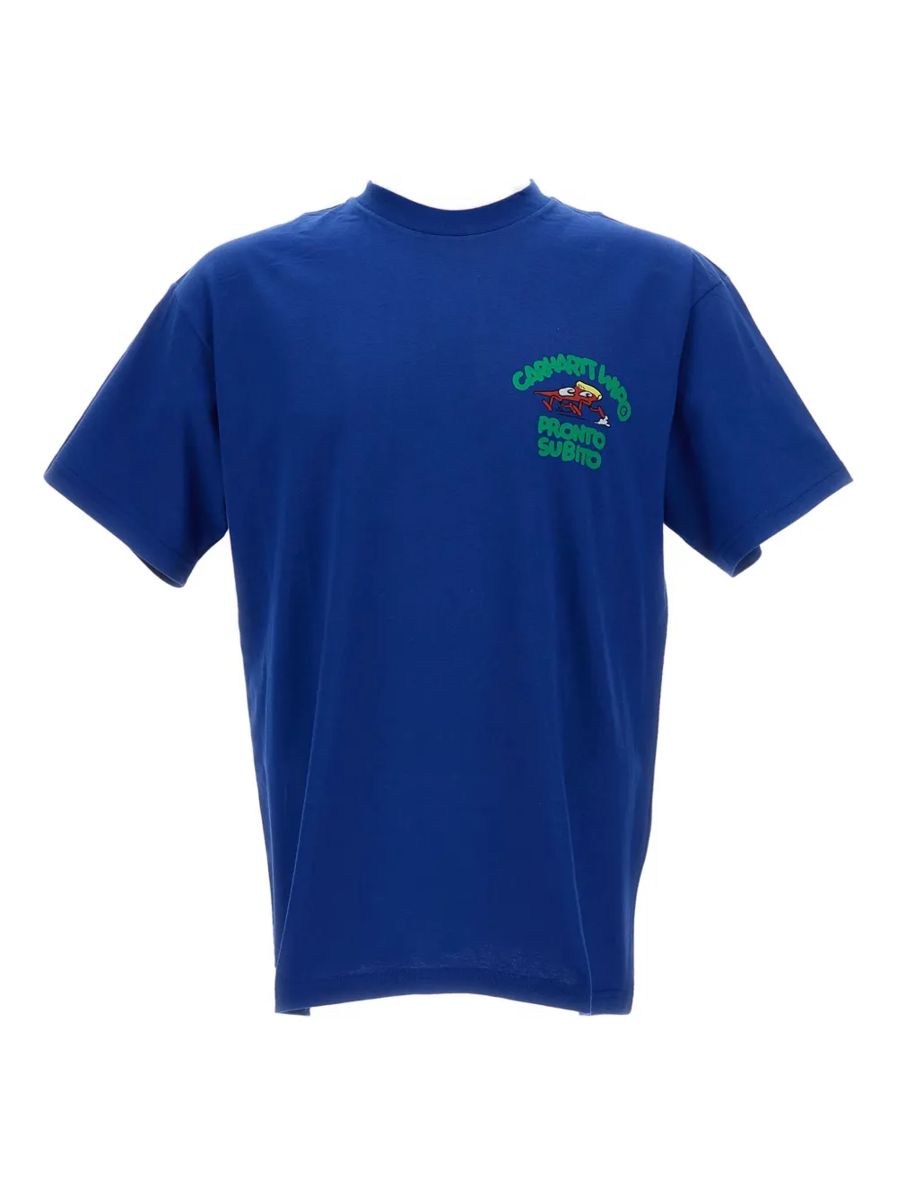 

Готовая футболка с принтом и круглым вырезом Carhartt Wip, синий