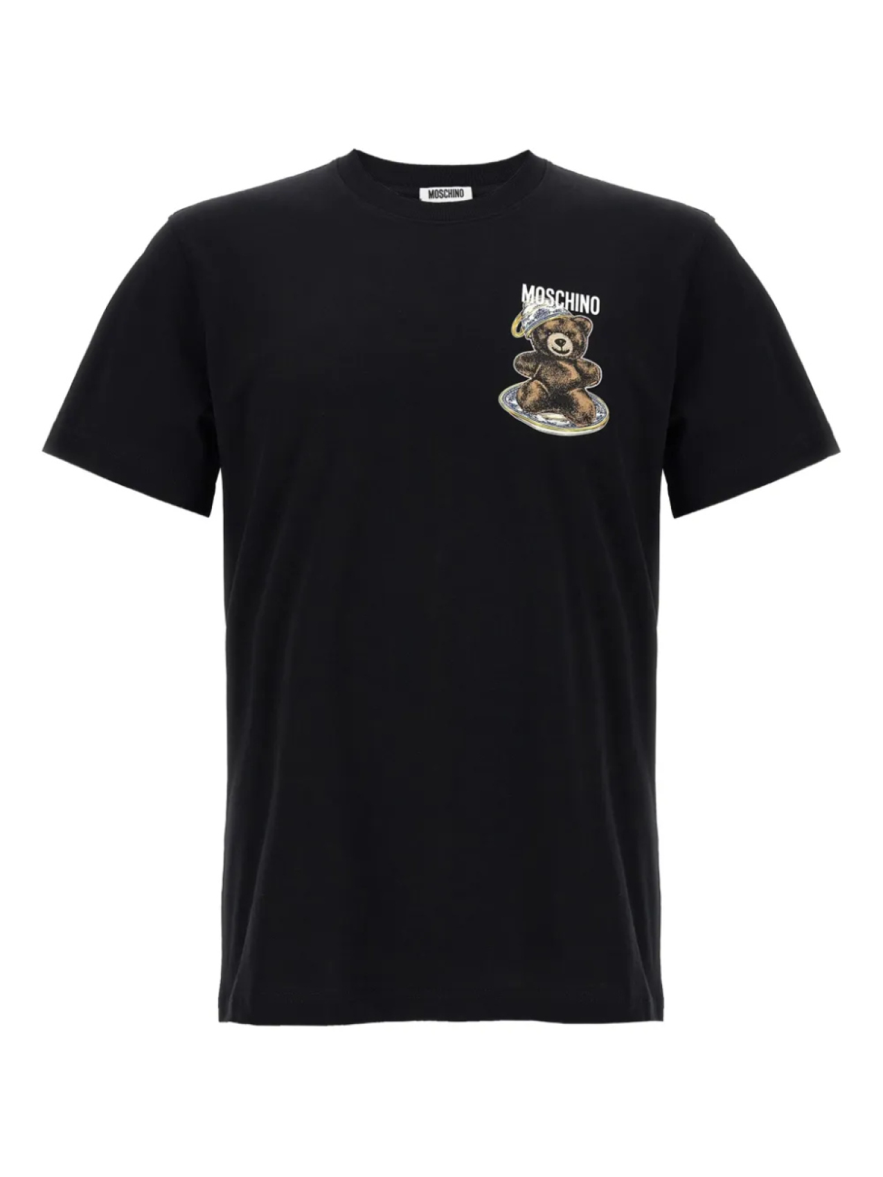 

Футболка с плюшевым мишкой Moschino, черный