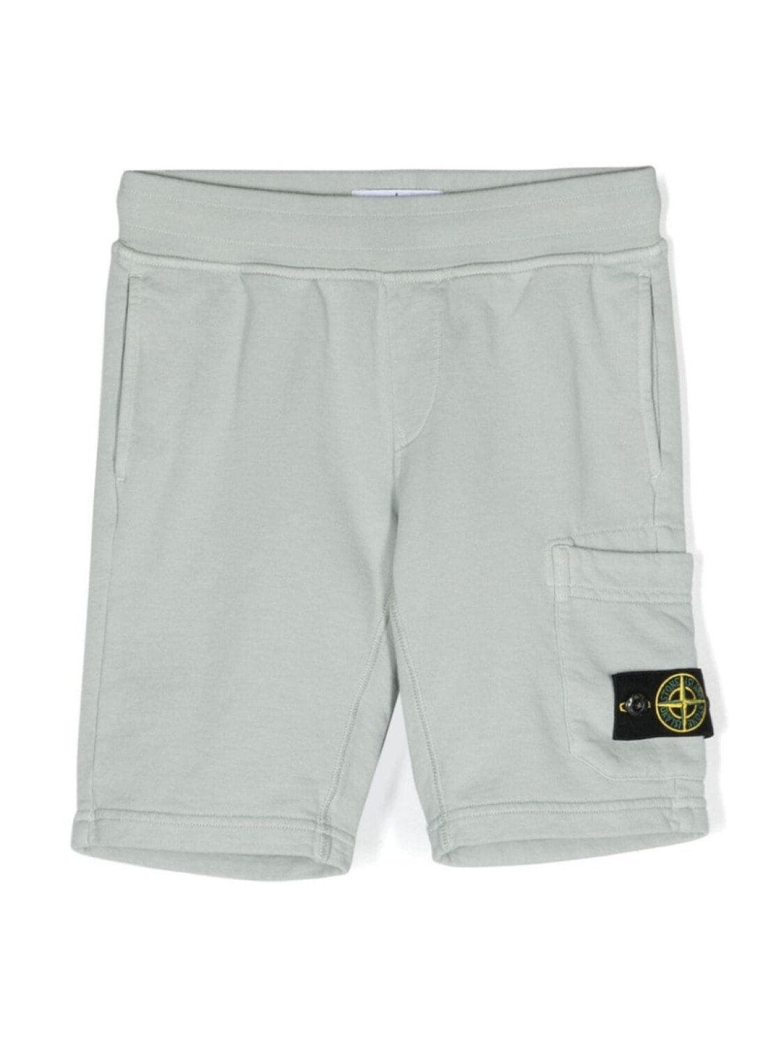 

Stone Island Junior брюки карго с нашивкой Compass, серый