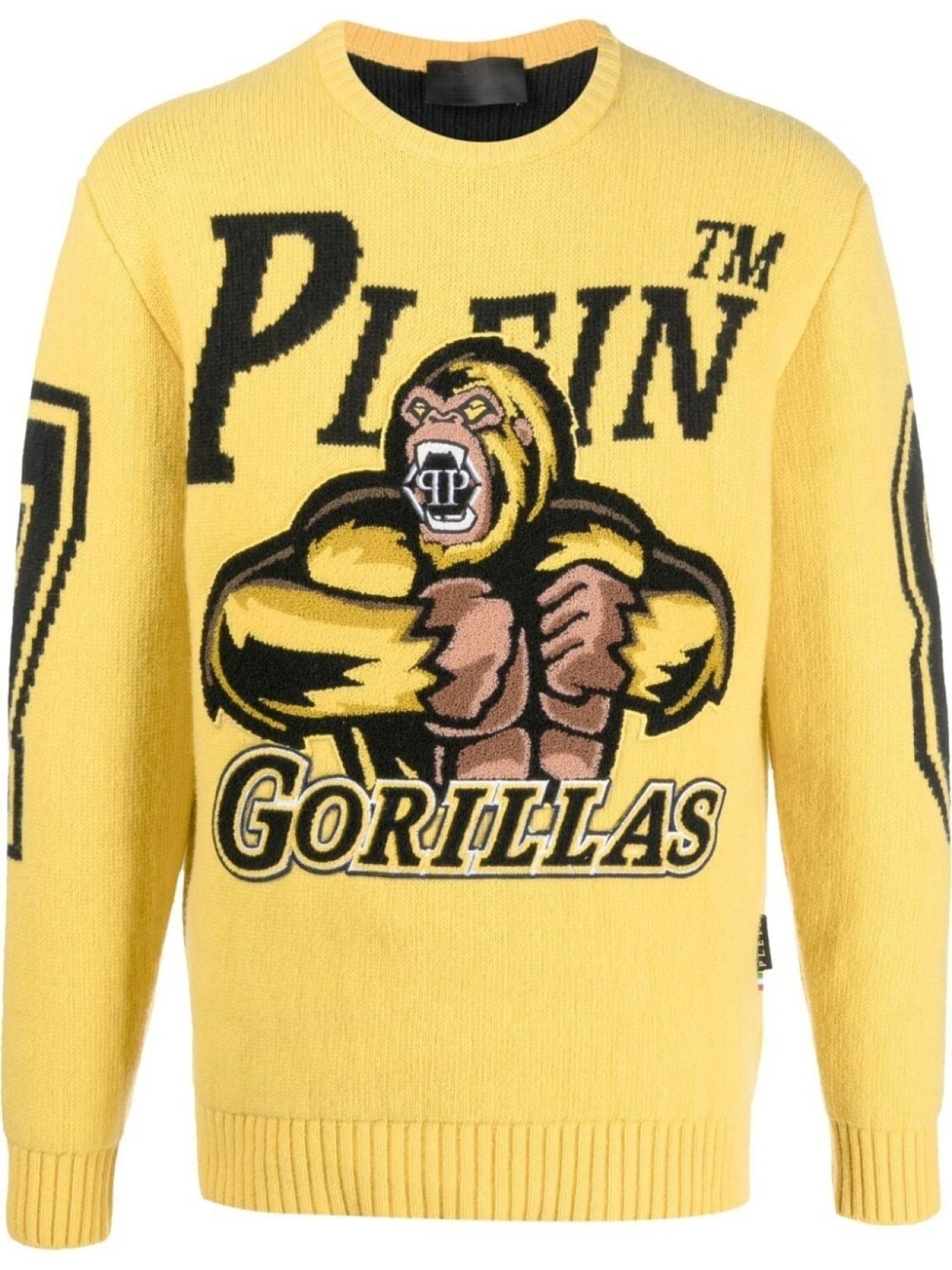 

Philipp Plein шерстяной джемпер Basketball, желтый