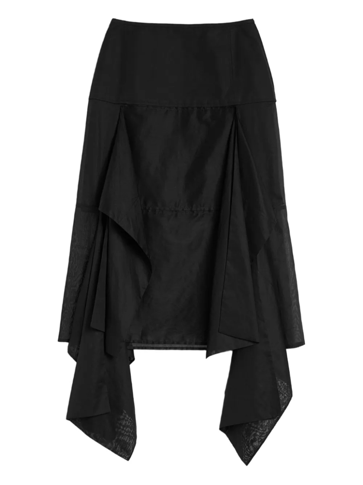 

Jil Sander юбка миди со вставками, черный