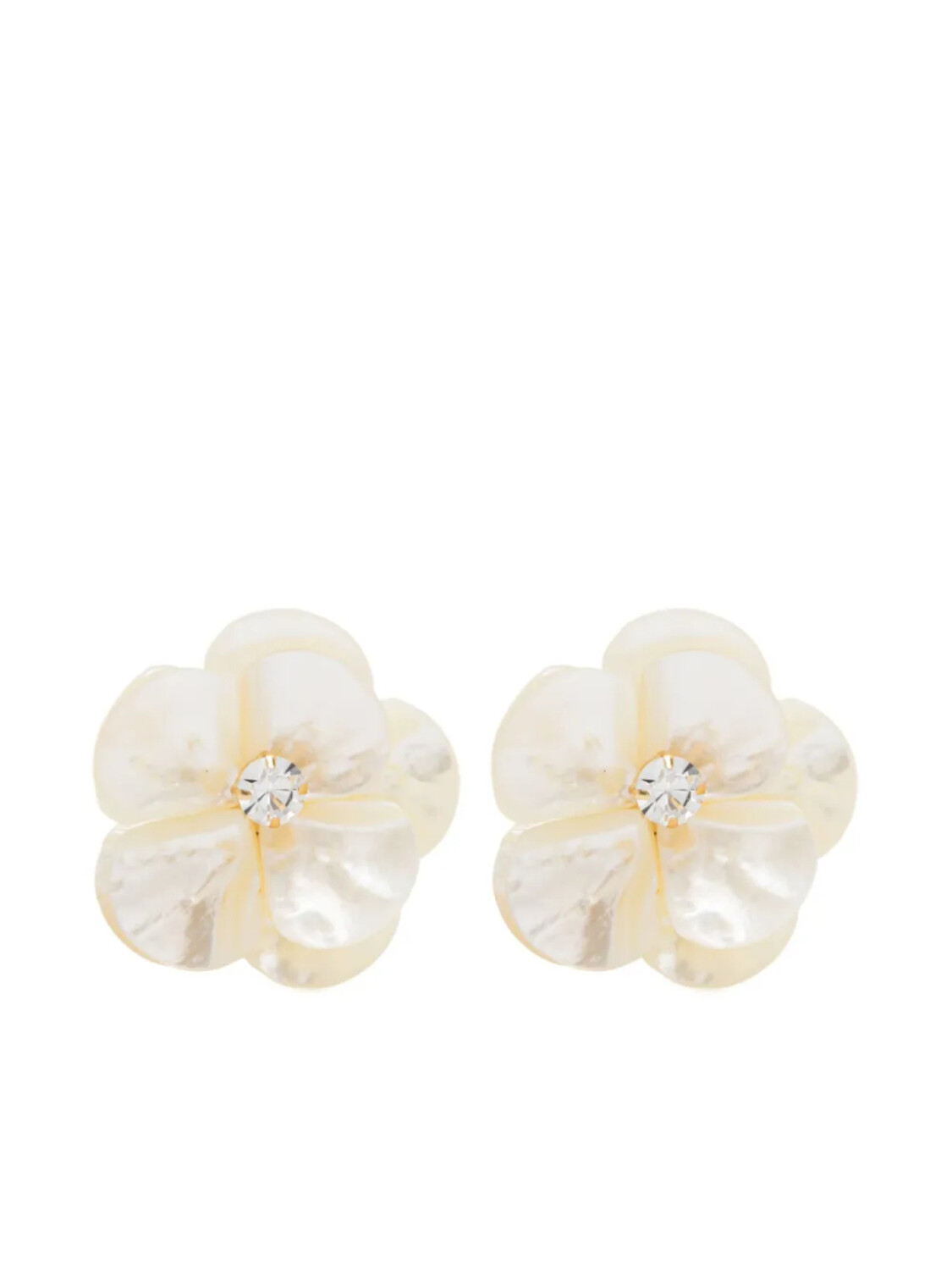 

Серьги-клипсы Vanina Fleur Blanche, белый