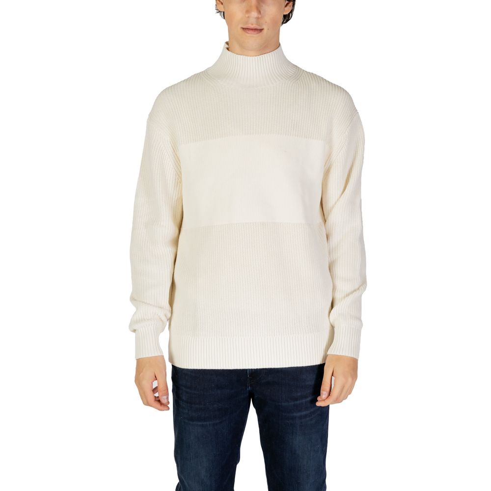 

Кремовый хлопковый свитер Calvin Klein Jeans