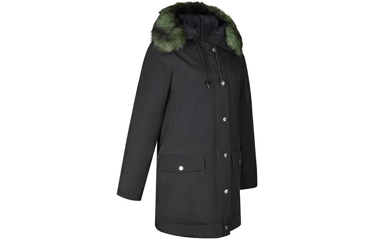 

Kenzo Пуховая куртка женская, черные, с капюшоном, средней плотности, другие