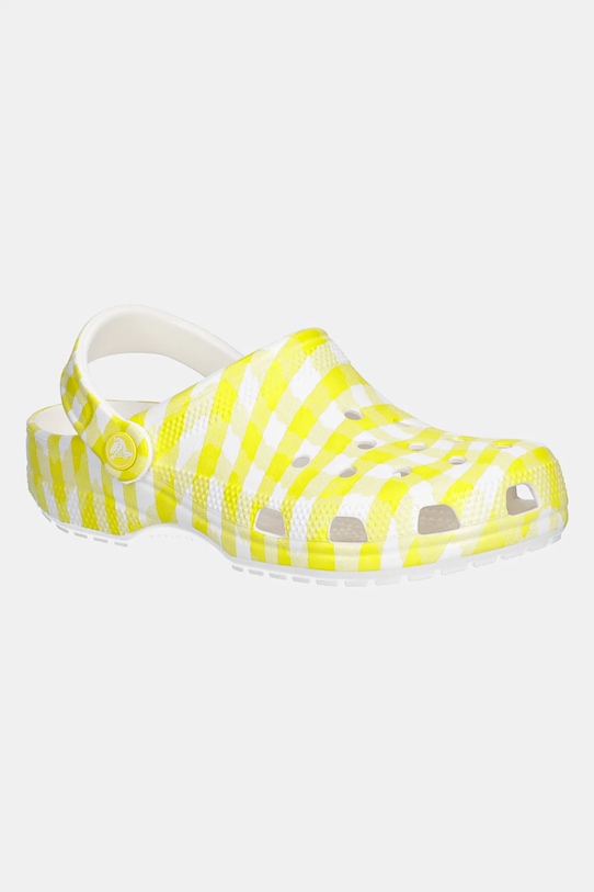 Классические сабо в клетку Gingham Crocs, желтый