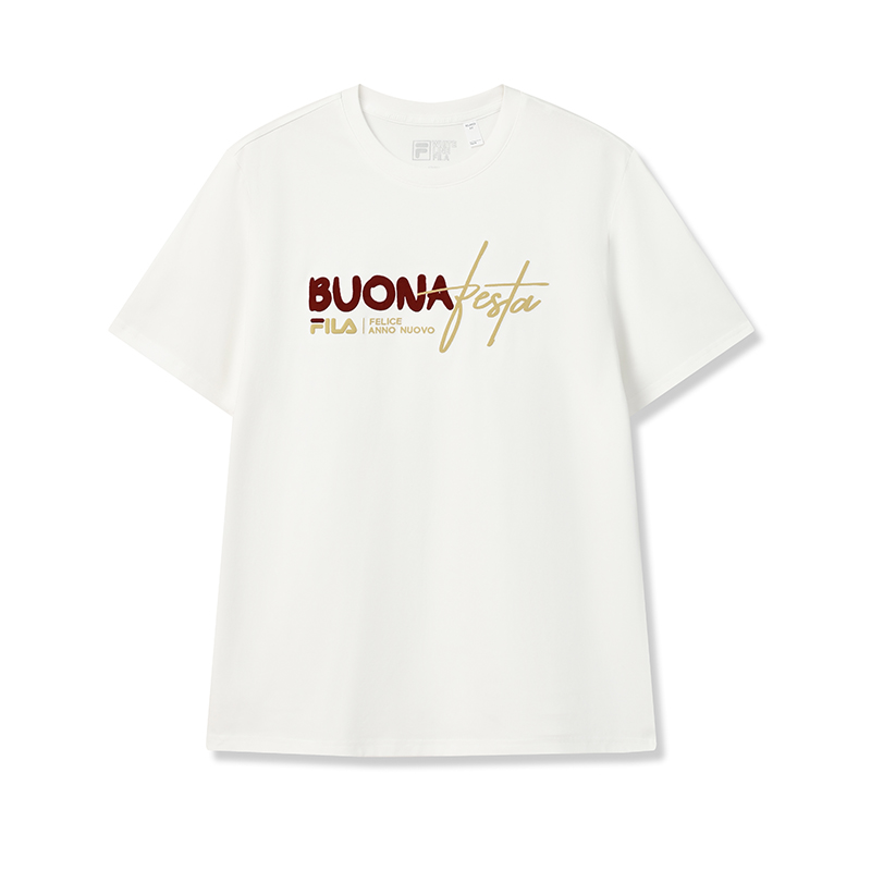 

FILA Футболка CNY мужская Cloud White, Белый, FILA Футболка CNY мужская Cloud White