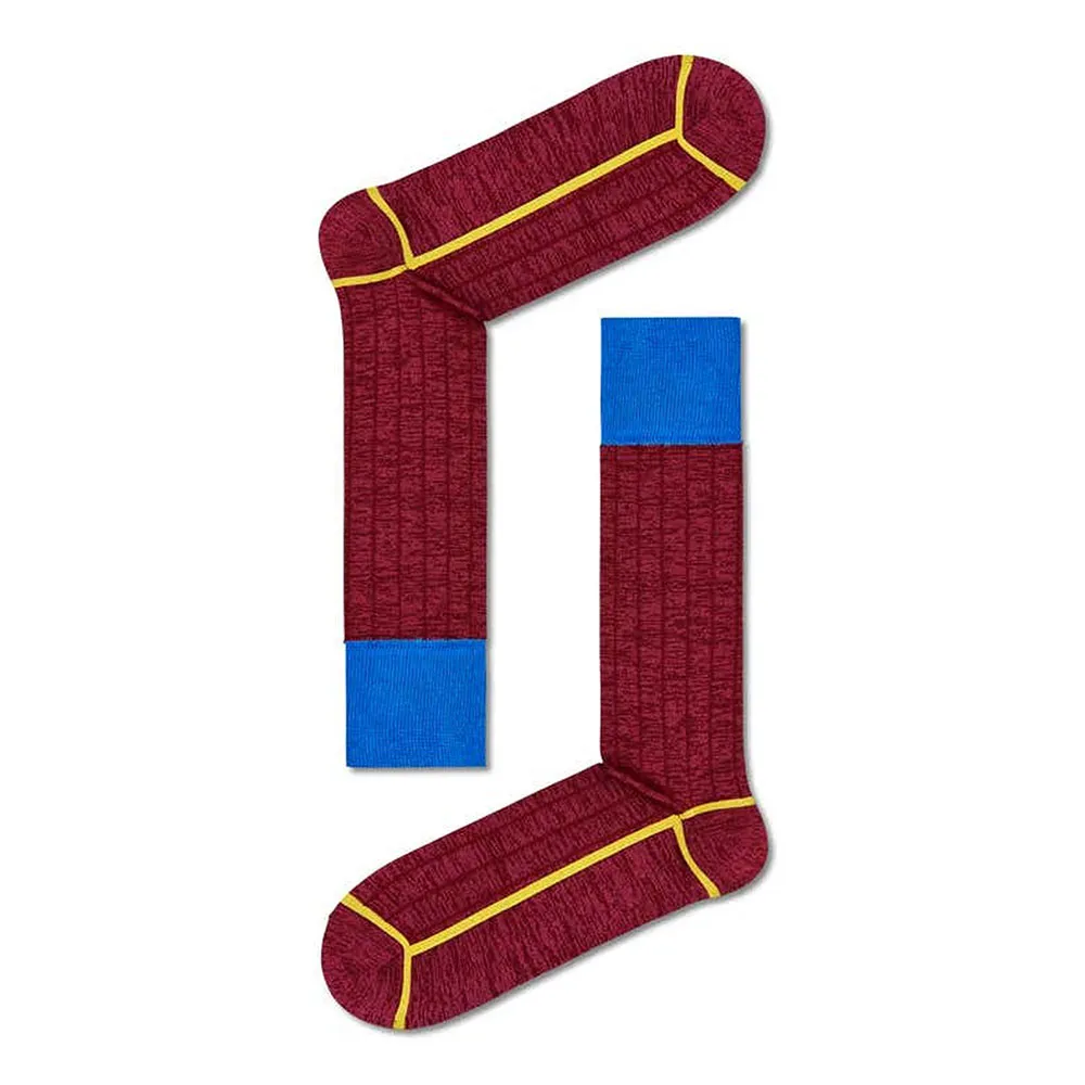 

Носки Happy Dressed Minimal Compact Maroon and Yellow long, красный