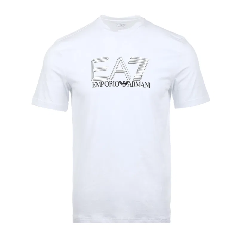Футболка EA7 с коротким рукавом мужская white EMPORIO ARMANI