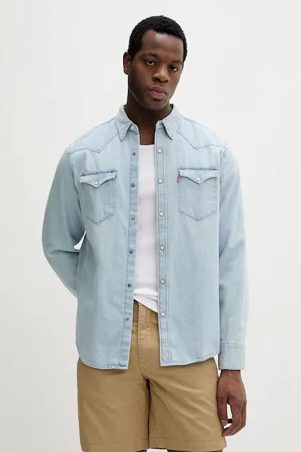 Рубашка джинсовая Barstow Western Standard Levi's, синий