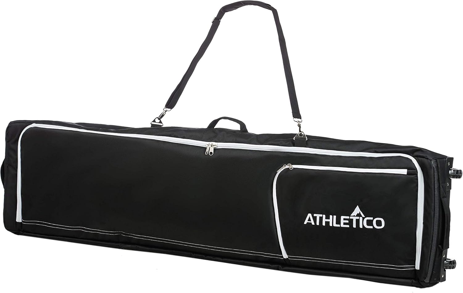 

Сумка для сноуборда Athletico Conquest Padded Snowboard Bag с колесами - дорожная сумка для одного сноуборда и ботинок для сноуборда, Black, Белый, Сумка для сноуборда Athletico Conquest Padded Snowboard Bag с колесами - дорожная сумка для одного сноуборд
