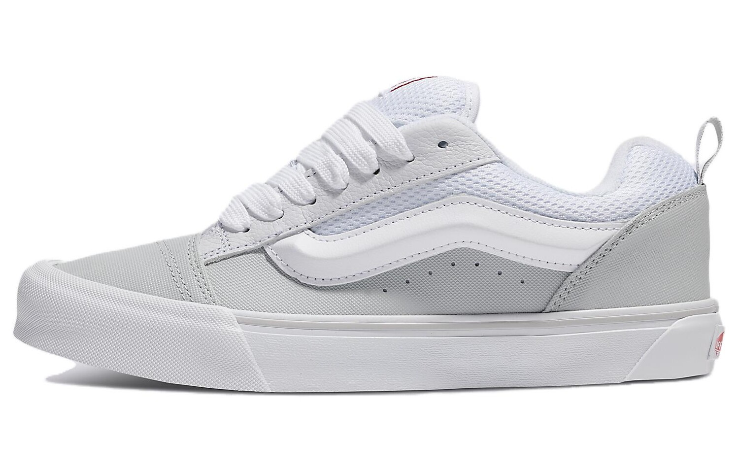 

Кроссовки Vans Knu-Skool 'Retro Skate - White Red', серый/белый