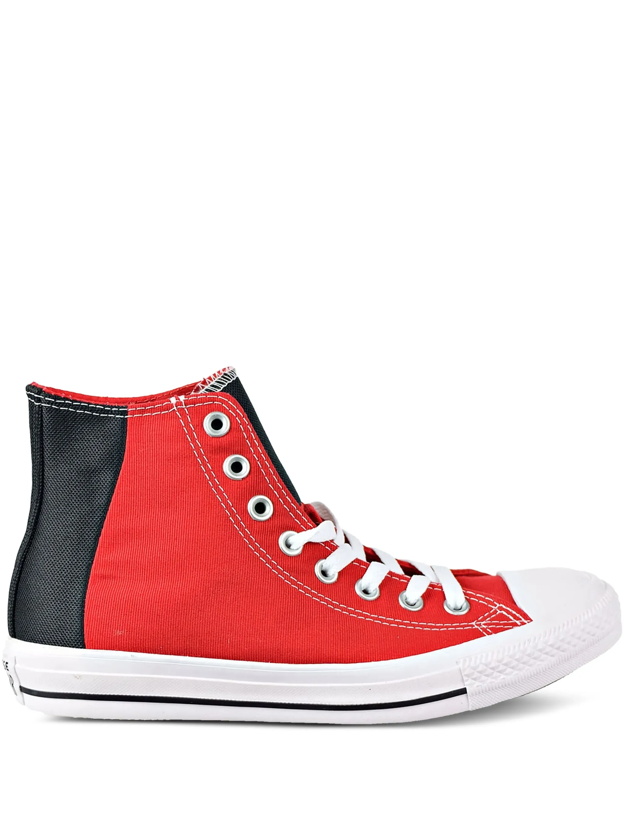 

Кеды Chuck Taylor All Star Hi Colorblock Enamel Red/Black/White Converse, красный