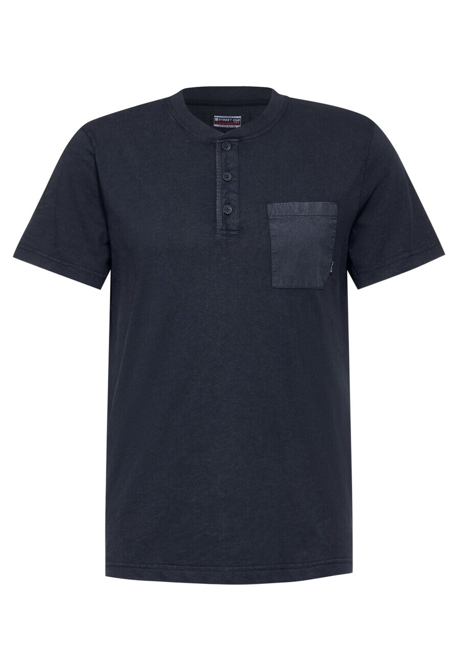 

Классическая футболка Street One MEN Shirt, темно-синий