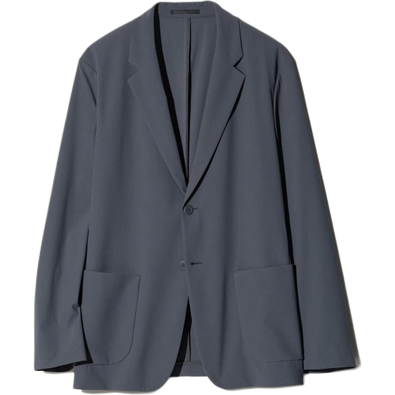 

UNIQLO Мужской деловой костюм темно-серый, Dark Gray