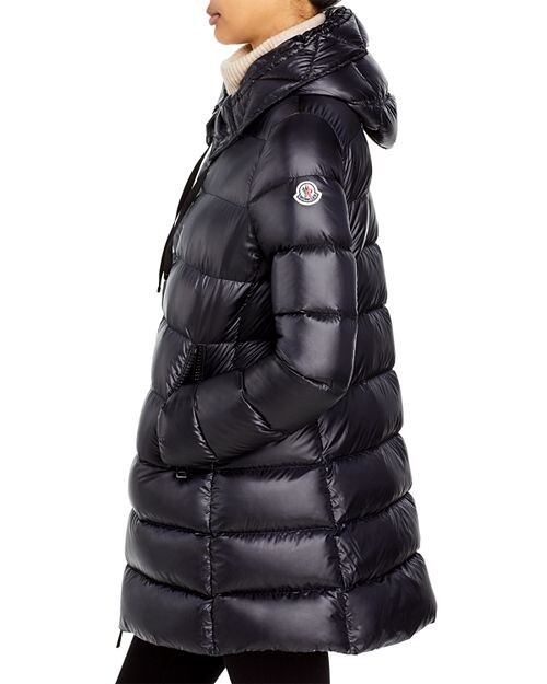 Пуховая парка Suyen с капюшоном Moncler, цвет Black — фото 3