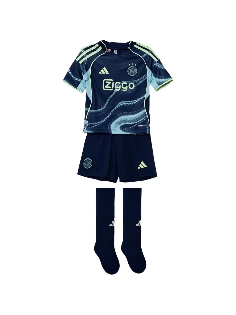 Комплект Ajax из топа, шортов и носков Adidas Kids, синий