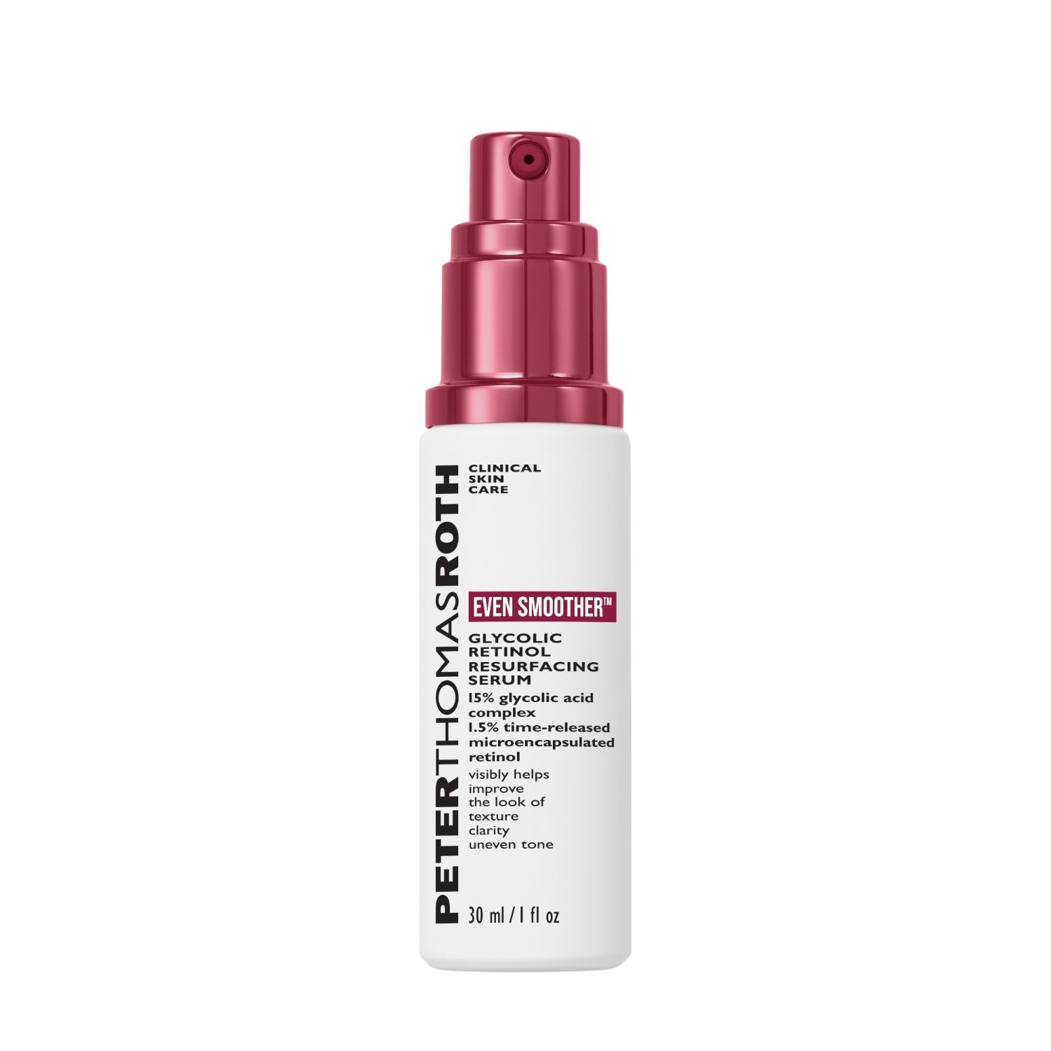 Сыворотка для лица even smoother glycolic retinol resurfacing serum Peter Thomas Roth, объем 30 мл — фото 2