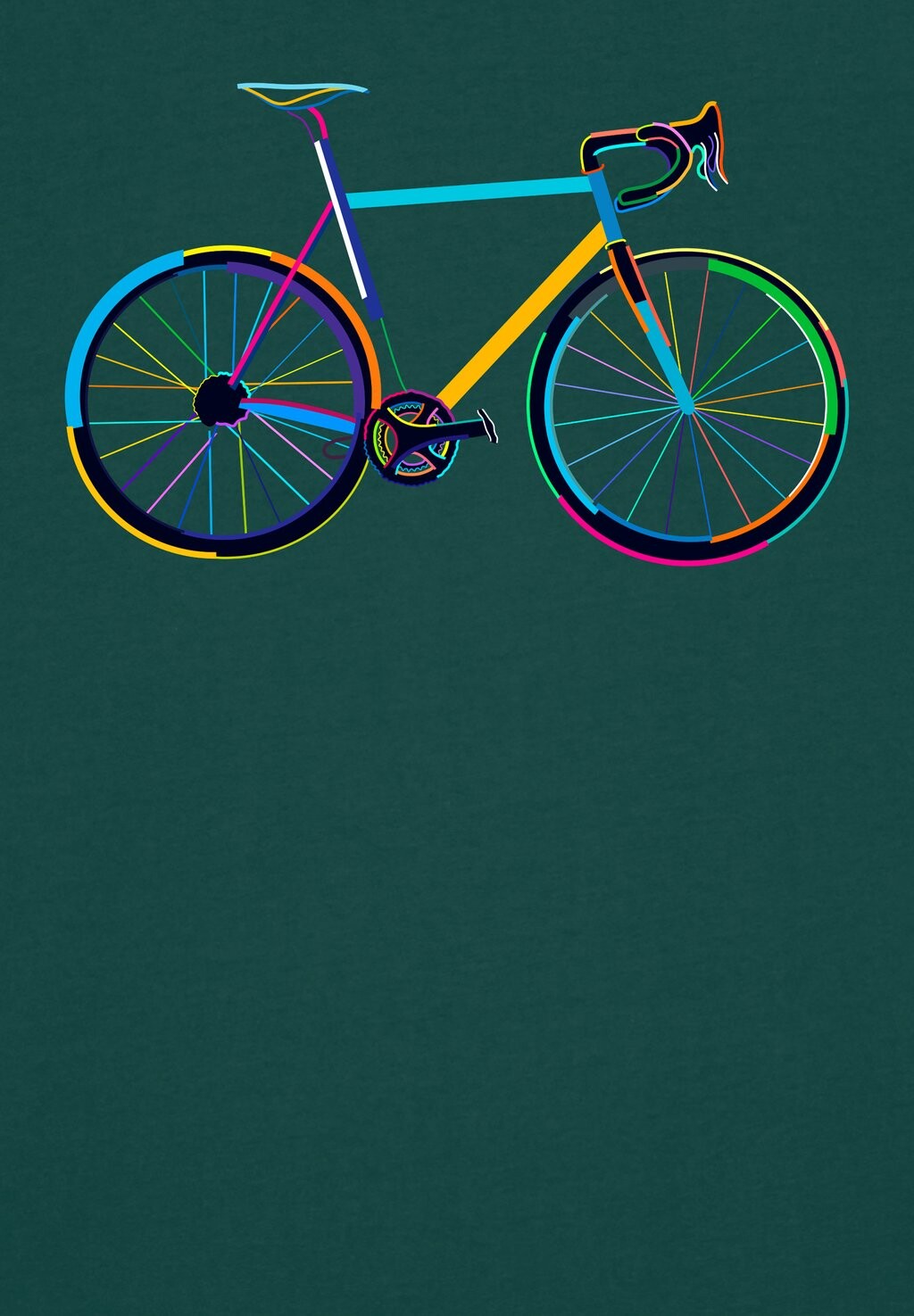 

Футболка с принтом FAHRRAD BY NIGHT watapparel, темно-зеленый