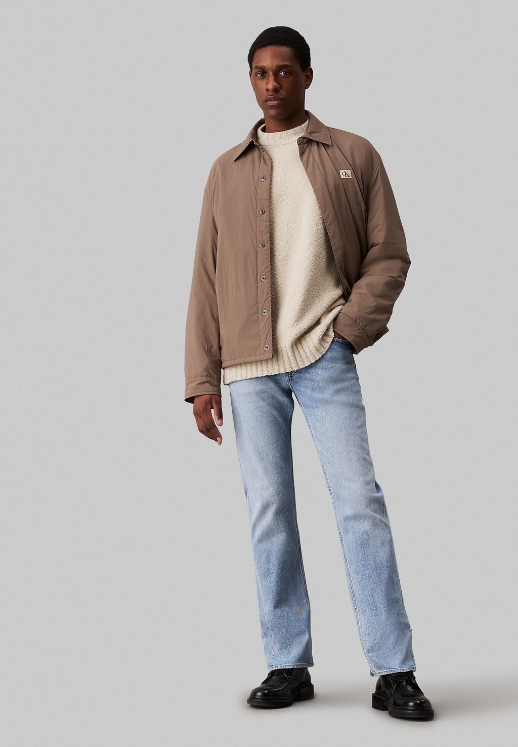 

Джинсы прямого кроя STANDARD Calvin Klein Jeans, светло-голубой деним