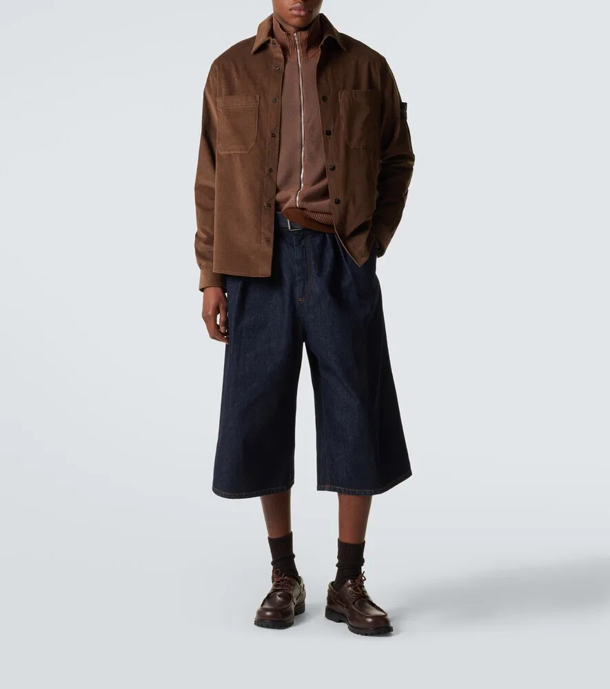 Рубашка-куртка Compass из хлопкового вельвета Stone Island, коричневый — фото 2