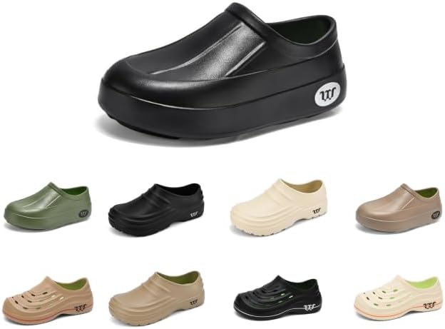 

Сабо Armadillo для женщин, обувь для медсестер, обувь для поваров и садоводов для мужчин Xdfvc, черный