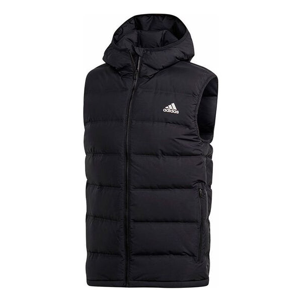 

Пуховик adidas Helionic Hooded Down Vest Men Black, черный