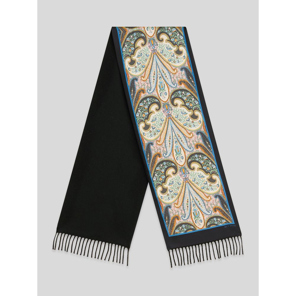 

ШАРФ ИЗ ТКАНЕЙ И САРЖИ ETRO, черный