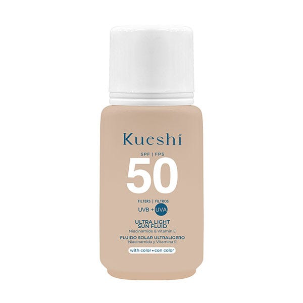 

Ультралегкий тонированный солнцезащитный крем KUESHI Ultra Light Sun Fluid With Color SPF50, 50 мл