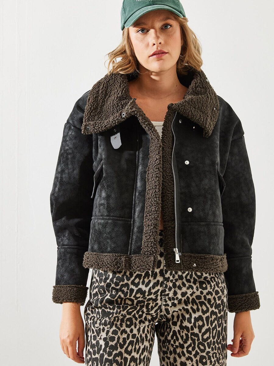 

Короткое пальто Bianco Lucci Winter Coat, черный