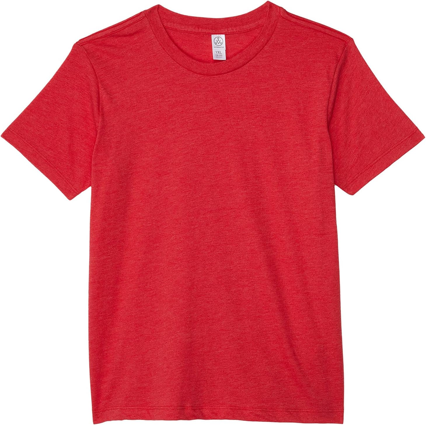 

Футболка Alternative Kids Go-To 100% Cotton Crew Tee, цвет Heather Red